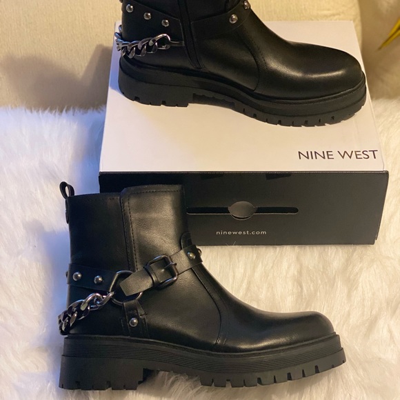 Biker boots Nine West Black - Picture 2 of 4